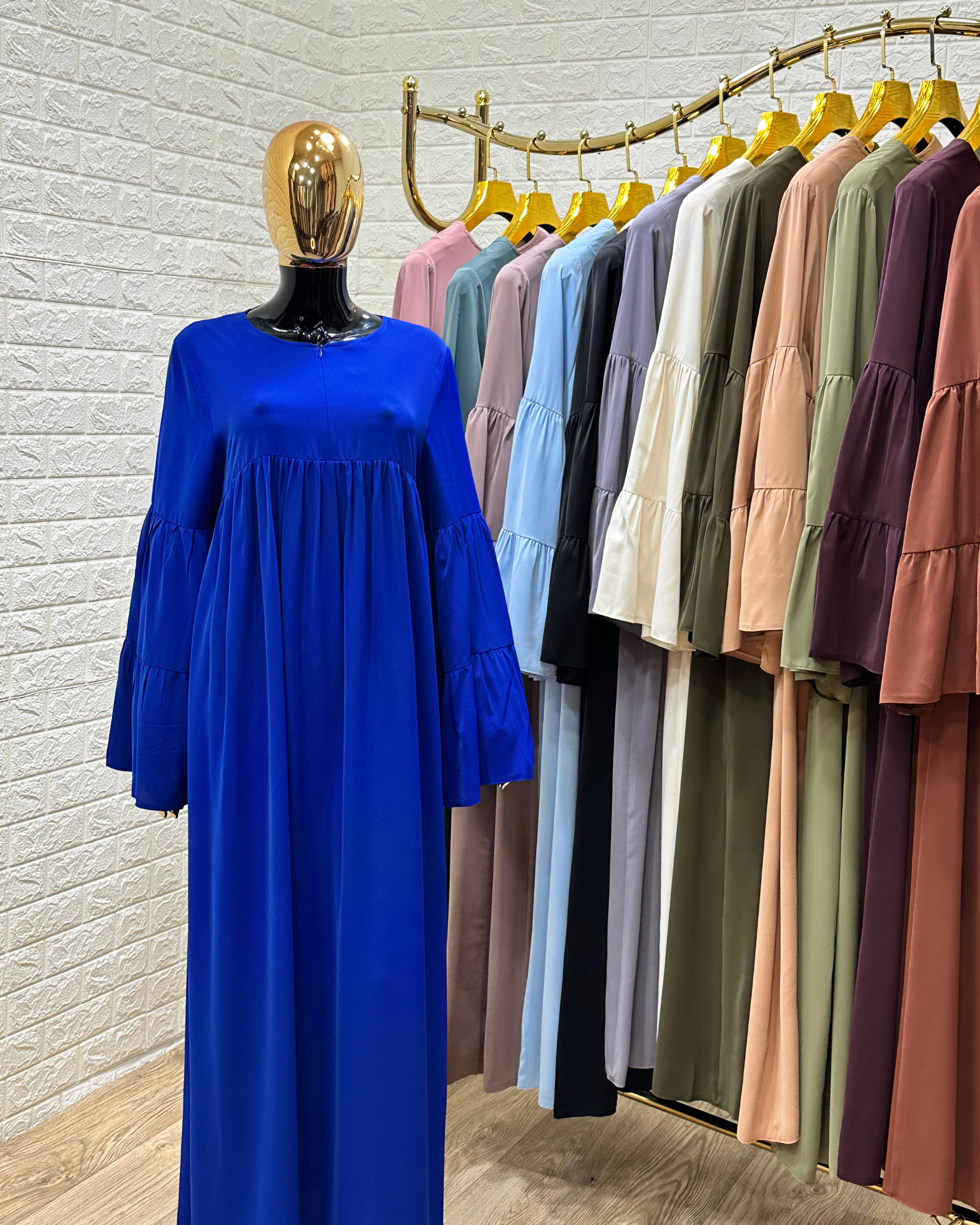 حجاب فضفاض بأكمام مزدوجة