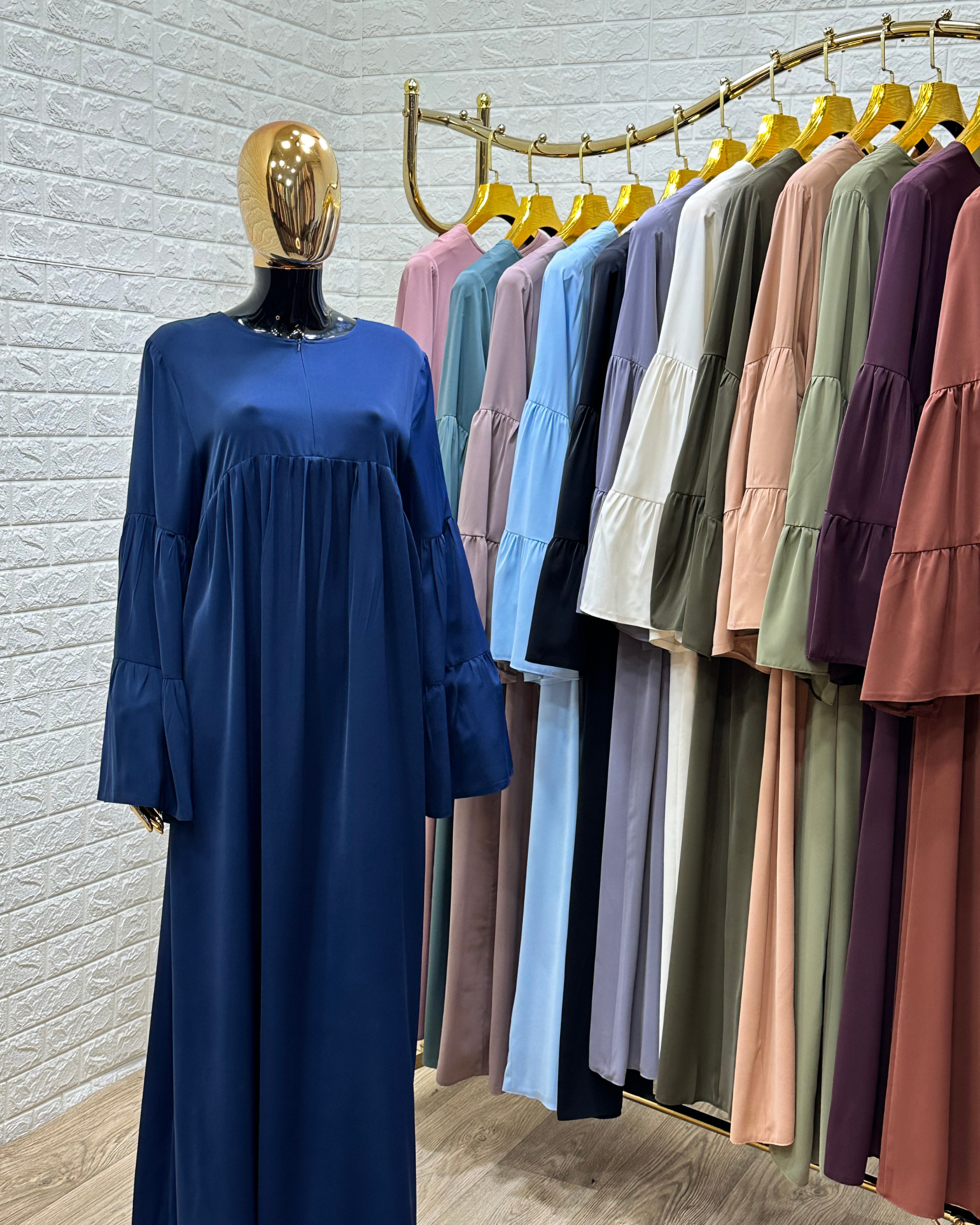 حجاب فضفاض بأكمام مزدوجة